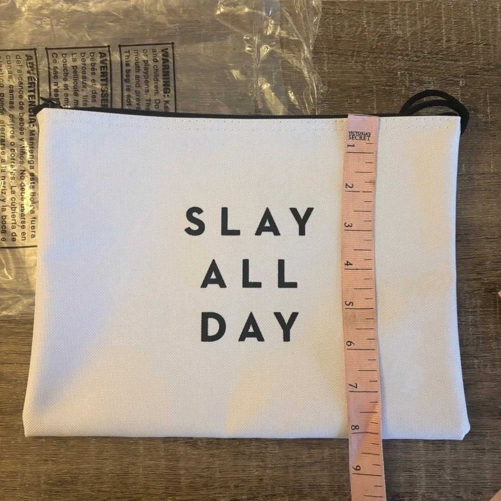 Milly White Clutch with Black Details